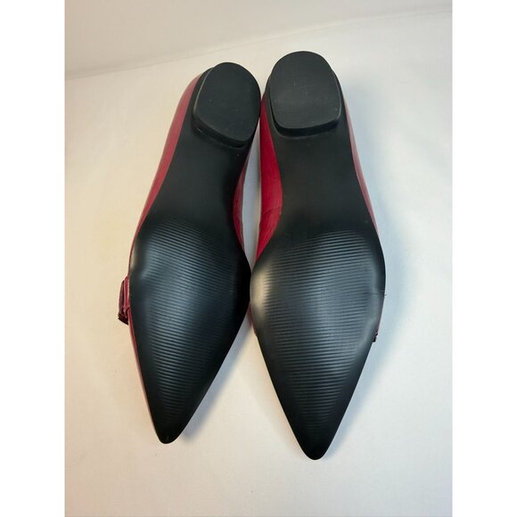 Naturalizer Flats Women Size 9M Maroon Pointed Toe Buckle Accent Casual Shoes - Picture 10 of 14